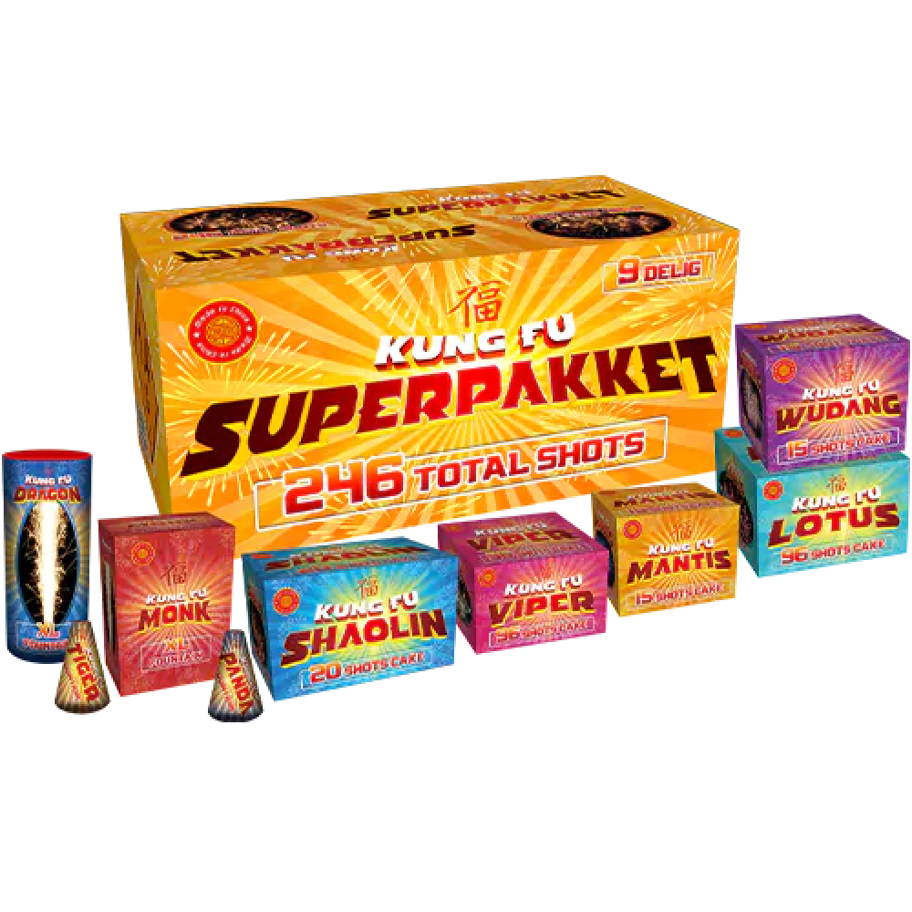 045 KUNG FU SUPERPAKKET 9 DELIG