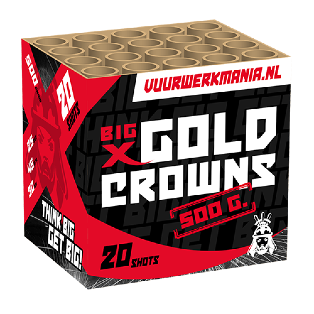 BIG X GOLD CROWNS 20 SHOTS