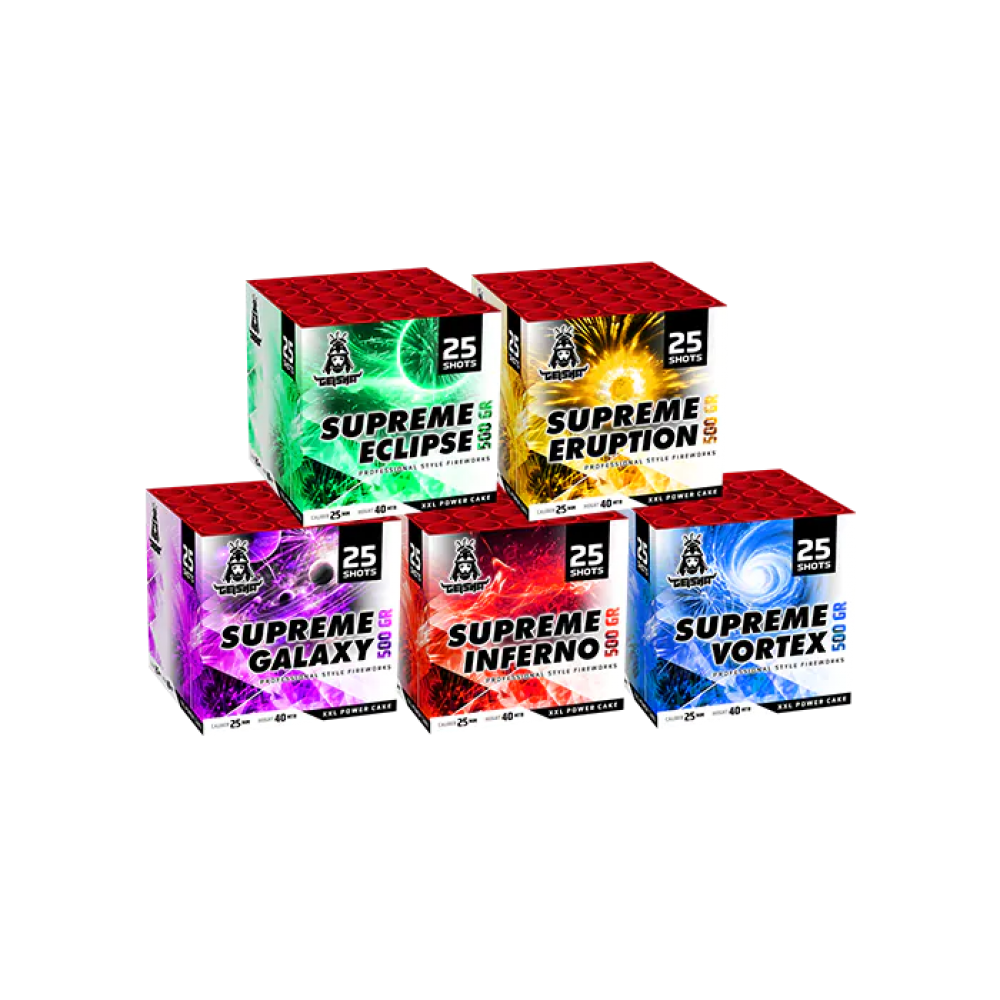 059 SUPREME 5 EXTREME ASSORTMENT 5X 25 SHOTS