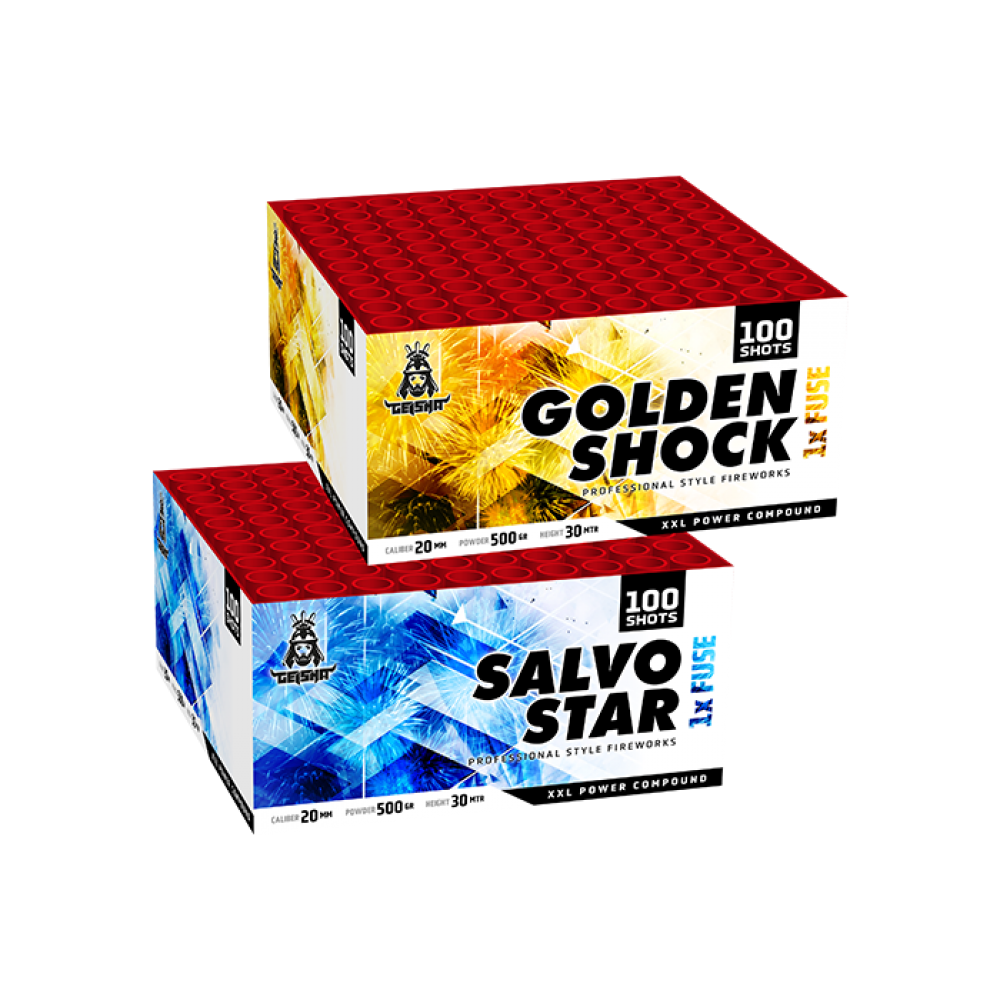 GOLDEN SHOCK + SALVO STAR FLOWERBED